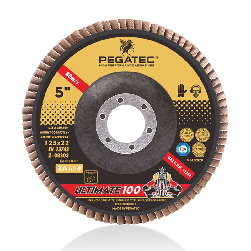 T27 5' 125x22mm Euro abrasive material sanding discs