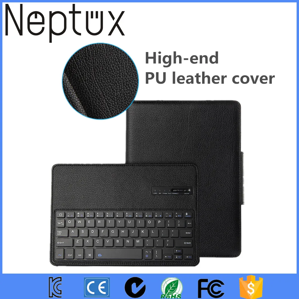 Съемный Магнитно Беспроводная Bluetooth Клавиатура PU Случае Смарт-Чехол Для iPad Pro 12.9