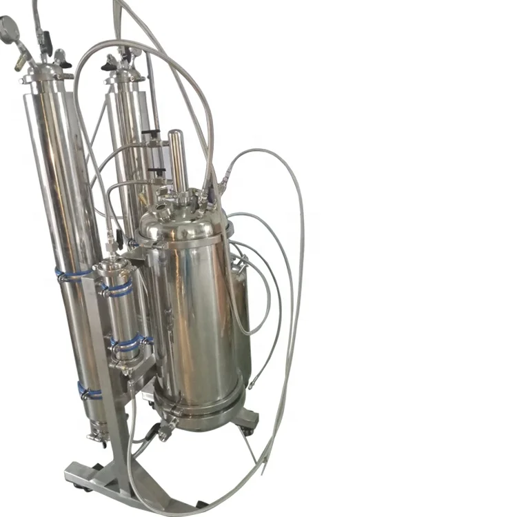 5LB 10LB 20LB rack mounted True Dewaxing Bidirectional BHO Closed Loop Extractor system with solvent tank