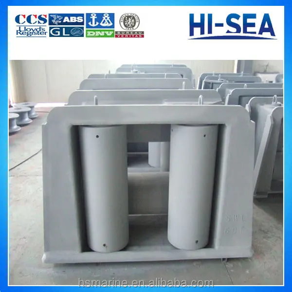 JIS F2026 Standard Boat Fairlead with Horizontal Rollers Mooring Equipment