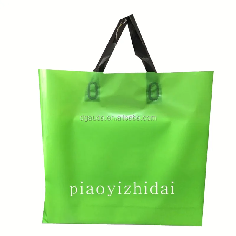 
custom print manufacturer heavy duty printed softloop handle tote shopping bag 