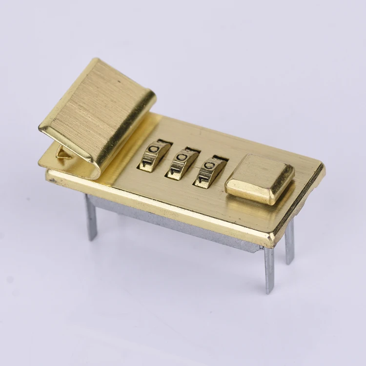 
Rolling three-digit password combination briefcase lock for men 
