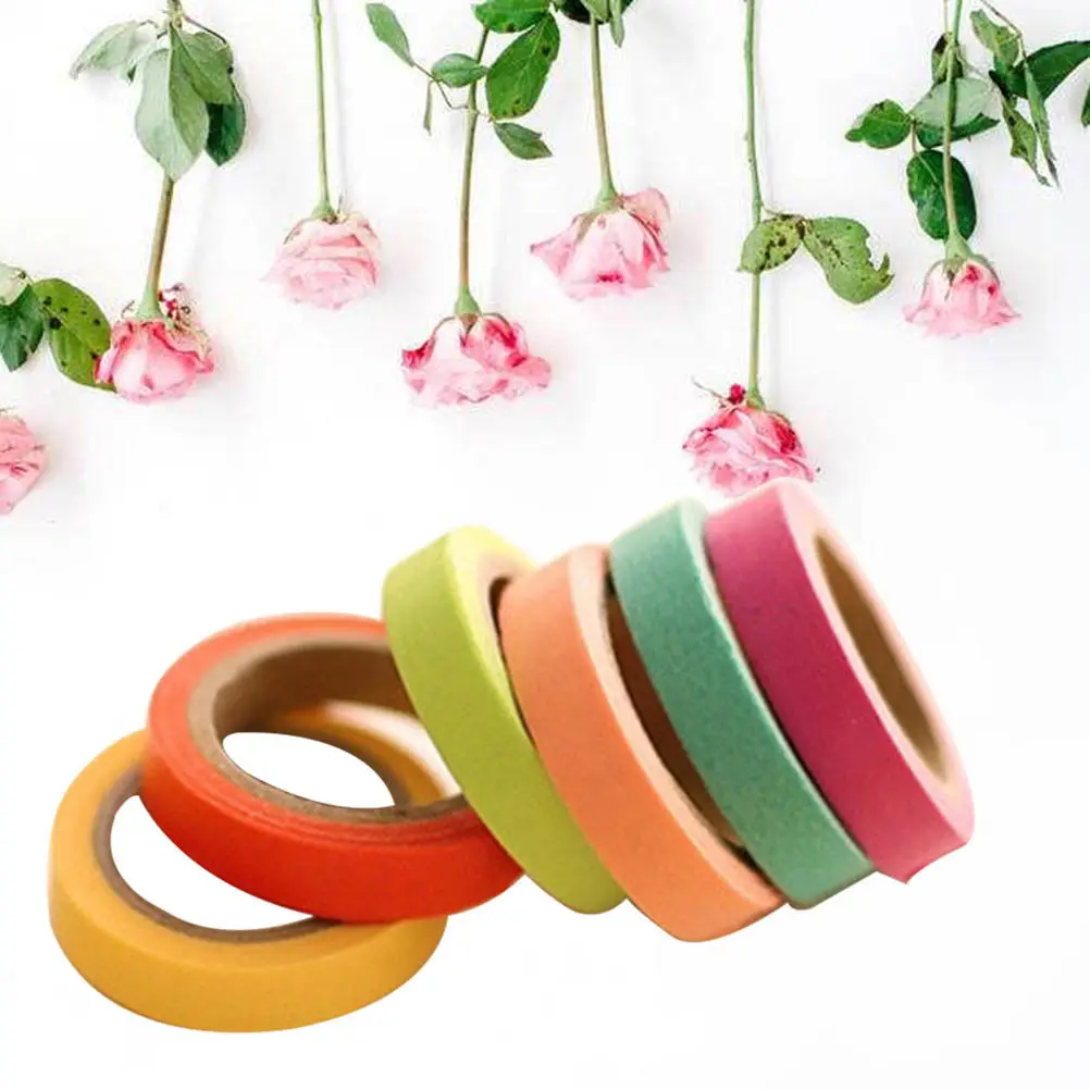 Wholesale jakarta dark yellow decoration washi tape wide 5mm