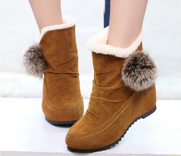 Women warm snow boots lady's winter soft boots female
