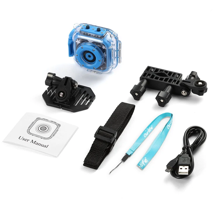 Full HD1080P Водонепроницаемая детская камера с мультяшными рамками и различным режимом видео