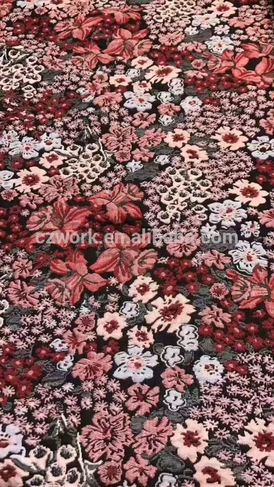 Цветочное плетеное жаккардовое платье-юбка из парчовой ткани 80 ярдов минимальный заказ