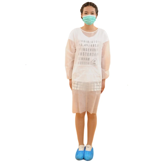 Discount Price PP Non woven Medical Surgical Gown Hospital Disposable Isolation Gown
