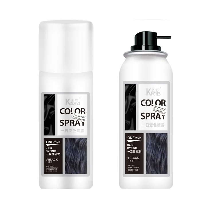 Kingyes Customized Temporary  Washable Hair Color Root Touch-up Spray 75ml