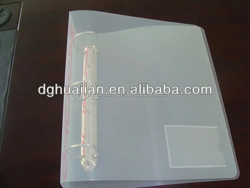 PP Eco Friendly Material 4 D ring Custom Binder from Dongguan Manufacture