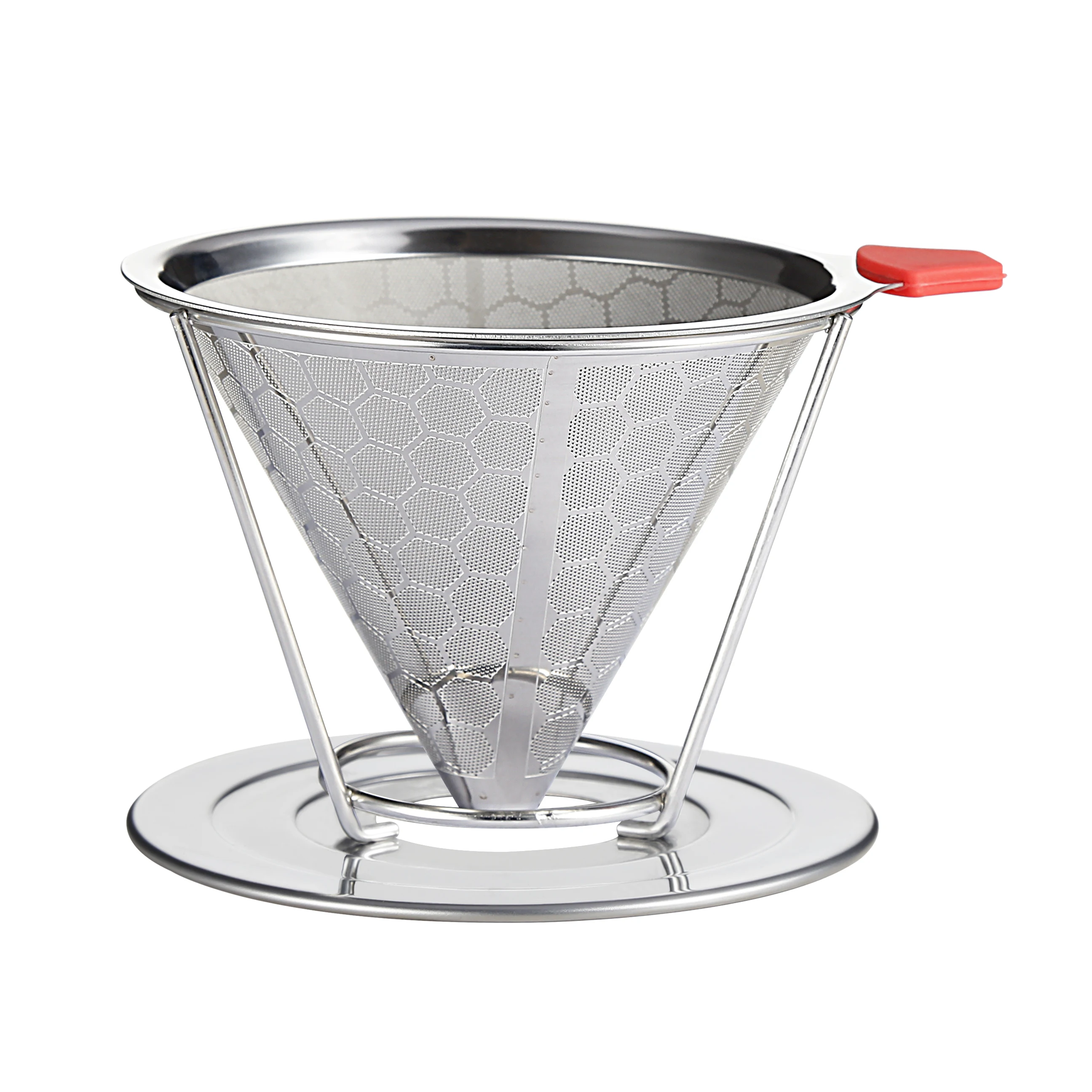 free sample permanent reusable coffee dripper kalita filter with cup stand