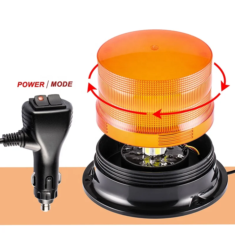 60W LED High Intensity Law Enforcement Emergency Hazard Warning Beacon Lights for Trucks Vehicle, Waterproof Car Roof Top