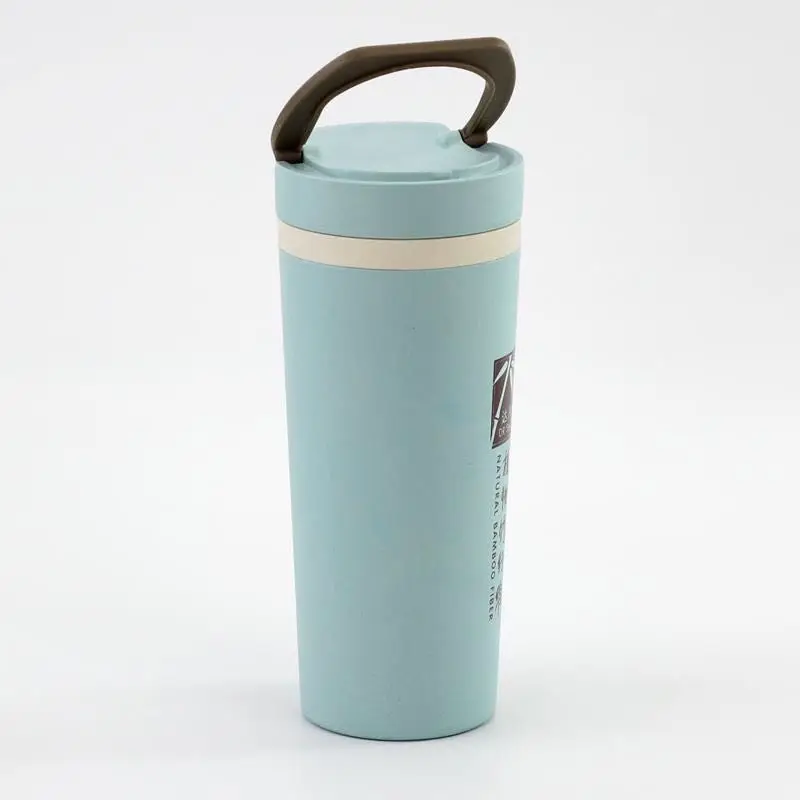 Биоразлагаемые двухслойные бутылки для воды из бамбукового волокна с логотипом на заказ