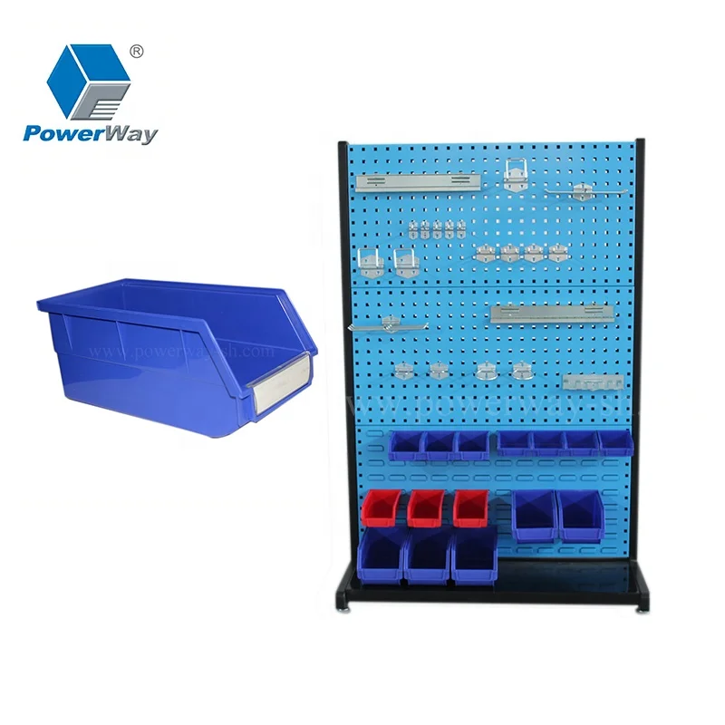 Powerway workshop spare parts storage bins organizer rack hand tool hanging rack