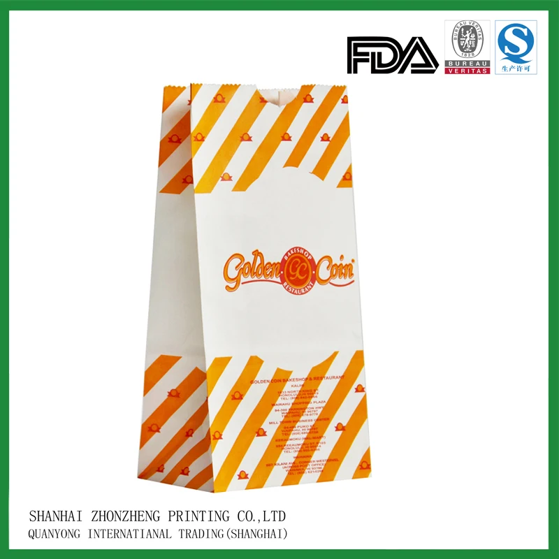 auto machine make paper bread bag with square bottom for bakery packaging