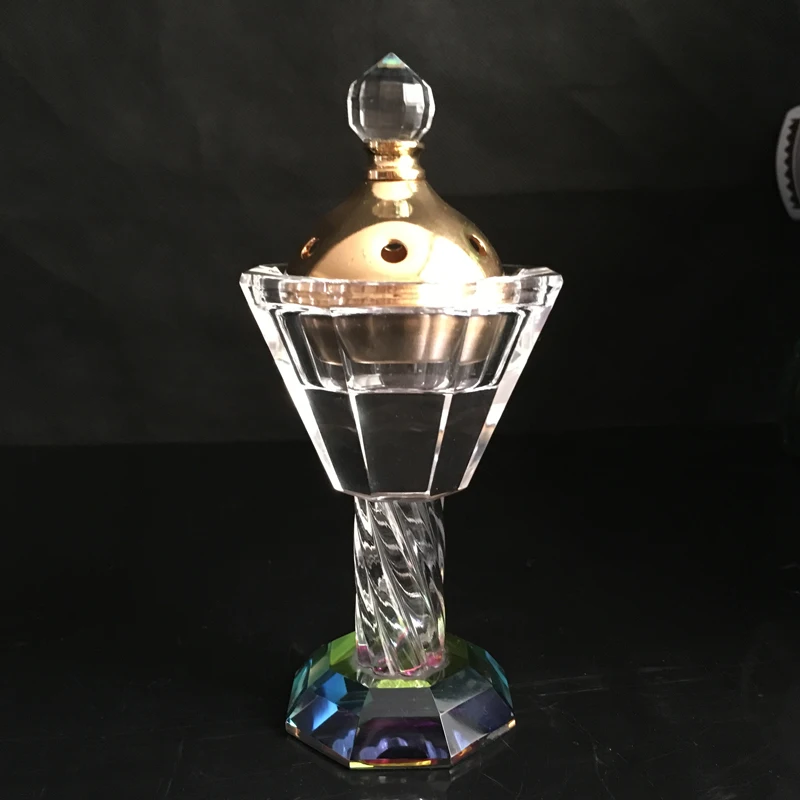 small size cheap arabic arabiancrystal glass incense burner