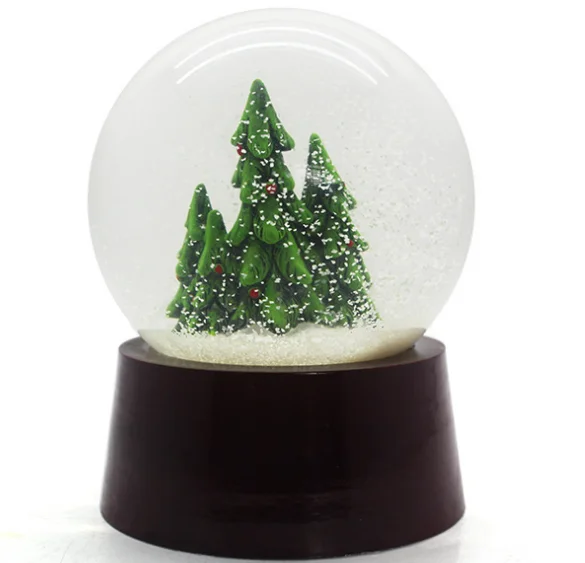 2018 christmas snowball tree snow globe