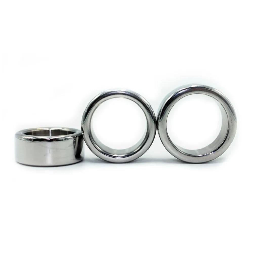 5mm thick stainless steel penis ring for men metal male time delay ball stretcher penis cock ring