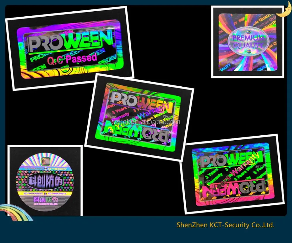 Custom Transparent Printing Id Tamper Proof 3d Hologram Sticker