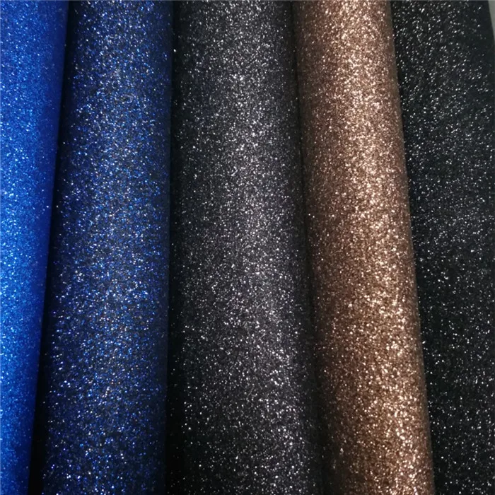 Quality products Silver Glitter Fabric Wallpaper for making handbags decoration