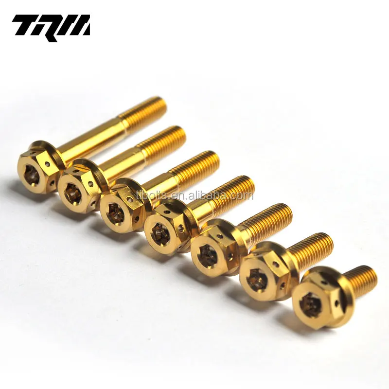 Titanium alloy hex bolts for m8 m10 motorcycle