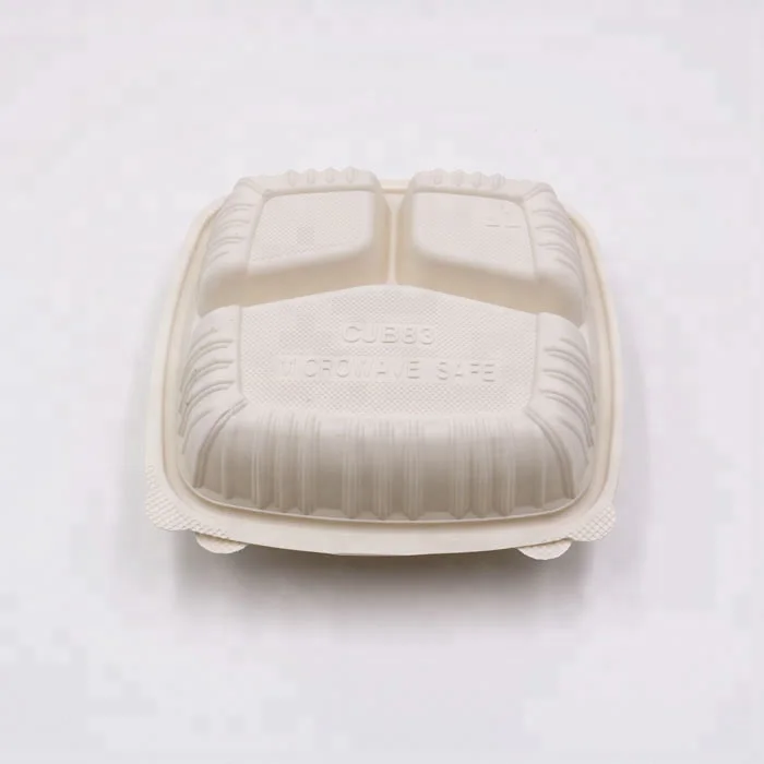 3 compartment disposable food container