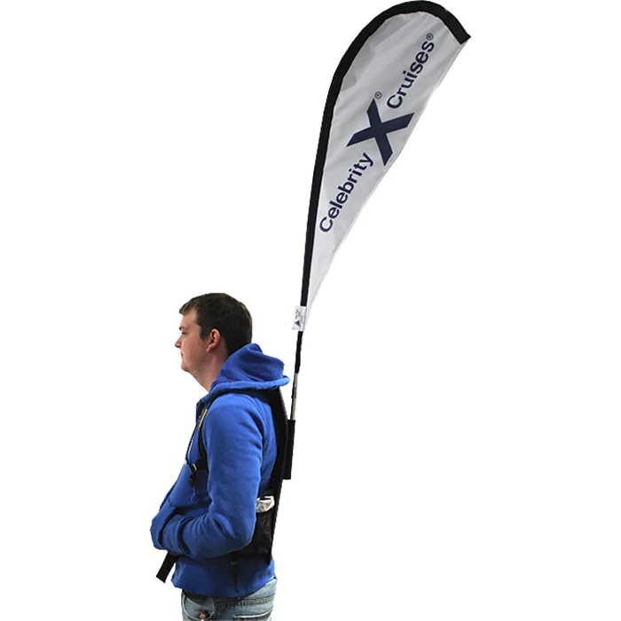 Custom High Quality Backpack Flag Banner For Advertising Trade Show