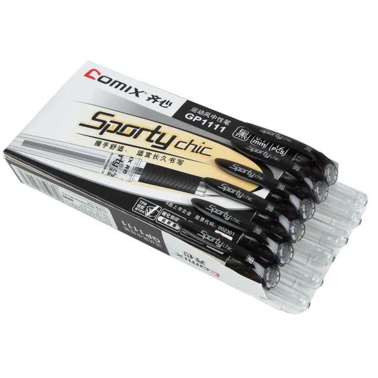 Fast moving 0.7mm Promotional Plastic Pen Case Advertising Slogan Pen