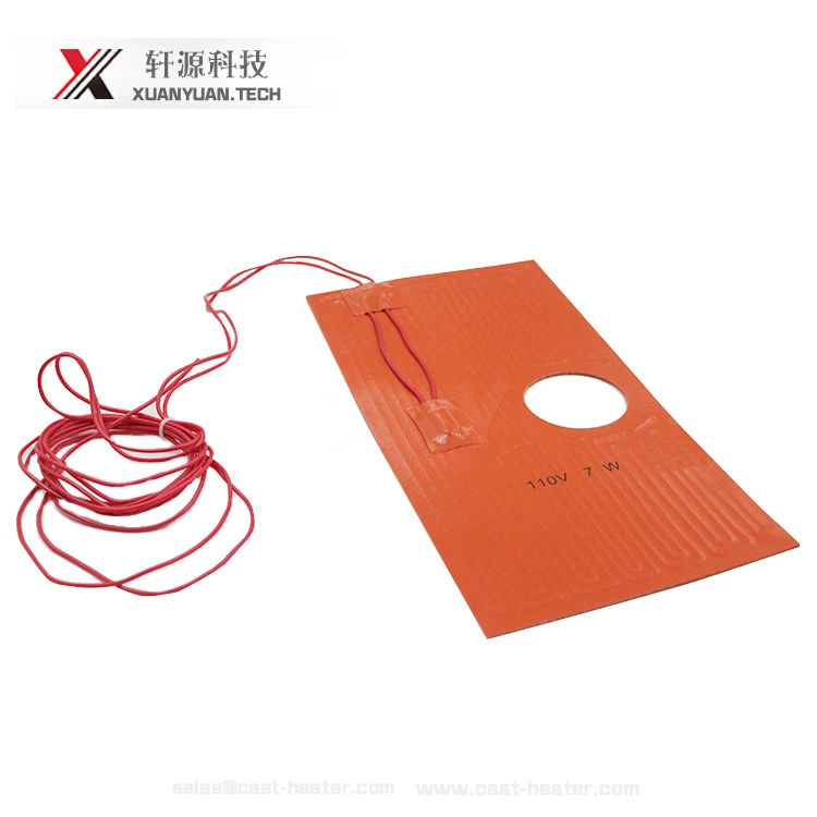 12V 220V battery powered portable silicone rubber heater