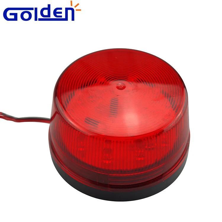 12V security alarm strobe red flashing light