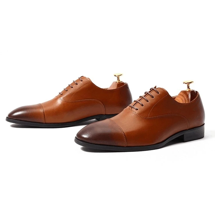 Customized Design Popular Fashion Italian Cheap Men Genuine Leather Dress Shoes Men Fashion Shoes Manufacturer