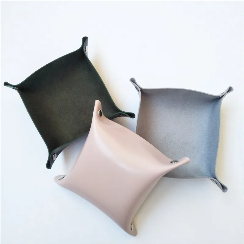 
Fashion Gifts Custom PU Leather Valet Tray For Storage 