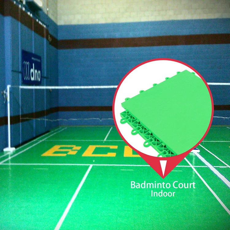 Good price 100% new polypropylene material badminton court badminton sports flooring mat