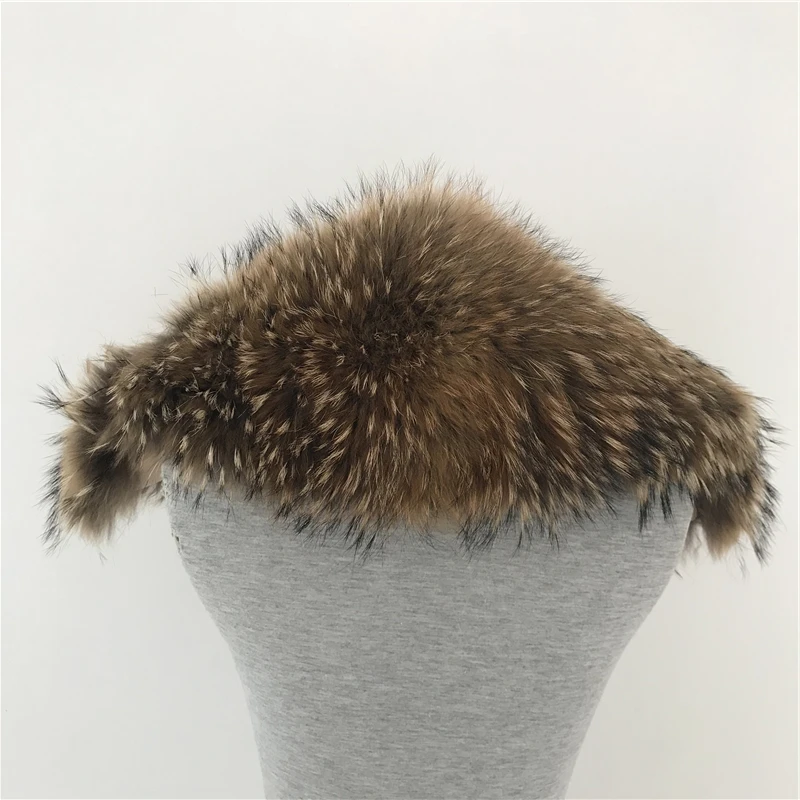 high quality real raccoon fur trim for hood