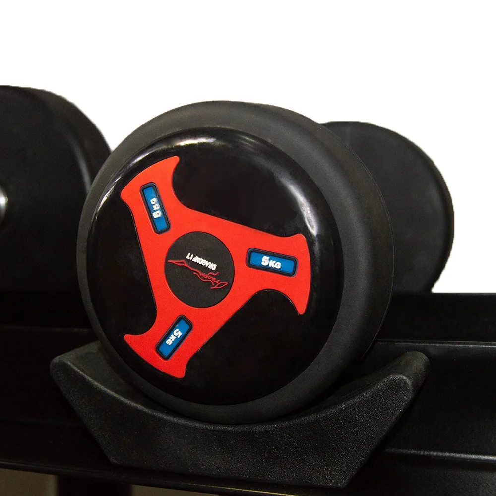 Гибкая вращающаяся гантеля из нержавеющей стали, Высококачественная фиксированная гантеля из полиуретана