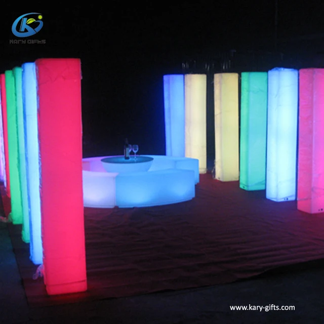 New Style Long Curve led Bar Counter led high bar table