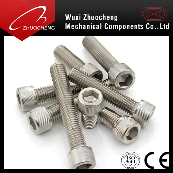 High quality DIN912 stainless steel socket head cap screw with ISO certification