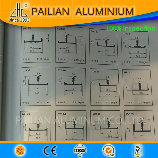 Aluminium T profile , aluminium T shape Edge binding for kitchen cabinets