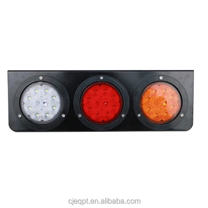 12v 24v LED truck trailer tail light lamp stop brake reverse waterproof rear combination