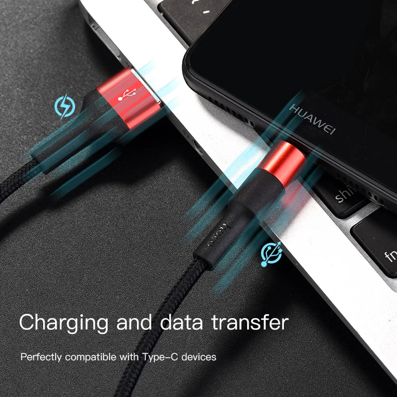 HOCO USB C Cable USB Type C Charge Data Sync USBC Cord Charger Type Fast Mobile Charger USB Cables