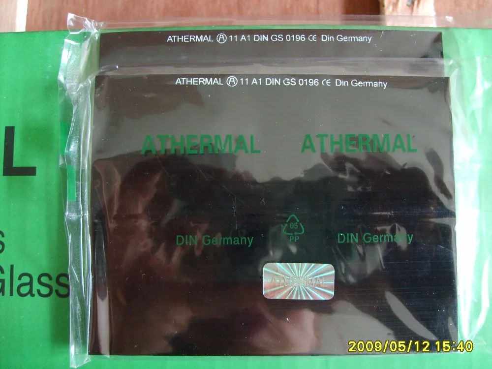 Athermal Welding protection Glass 108X83X3MM