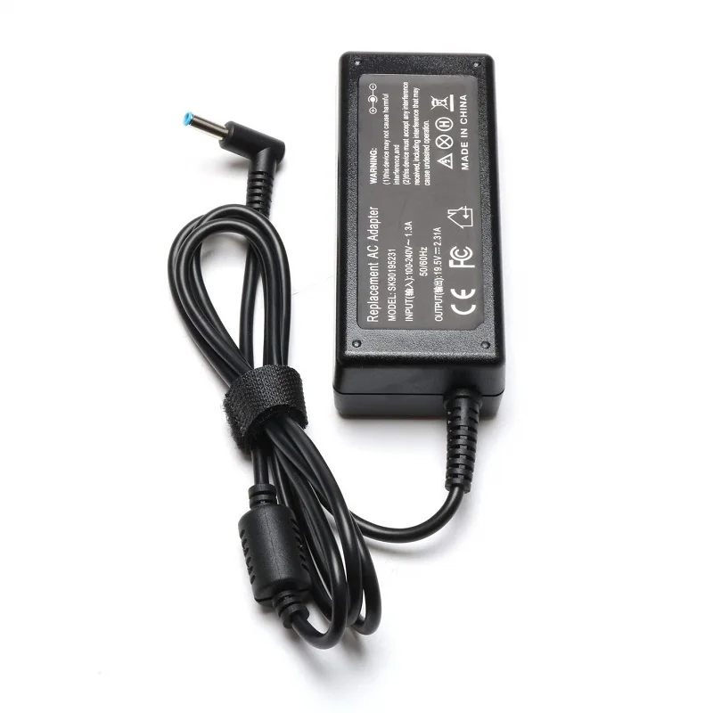 45W 19.5V 2.31A Power Supply Charger AC Adapter With Blue Tip For HP Pavilion