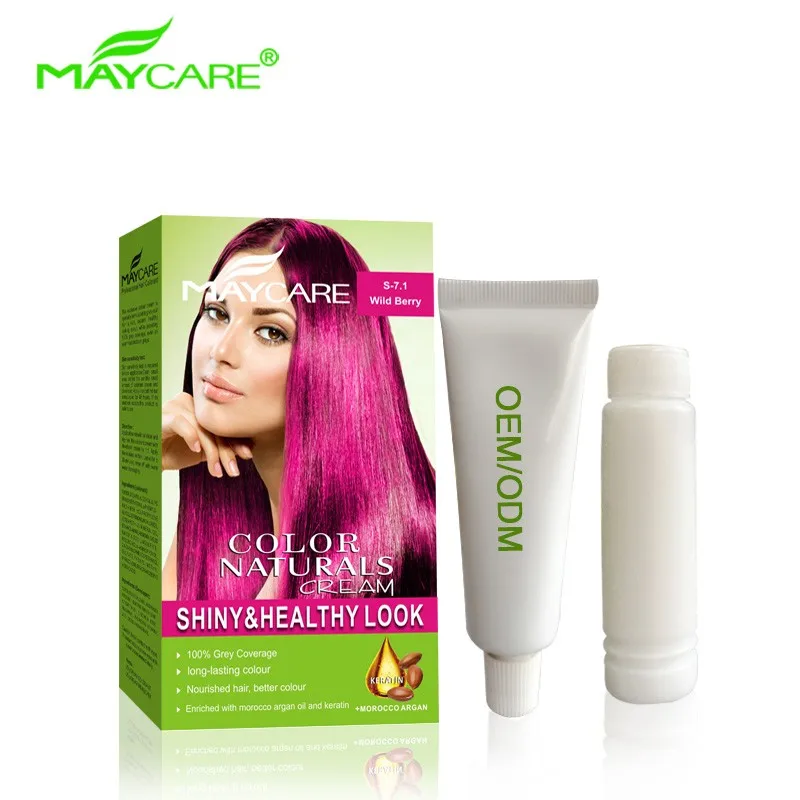 Anti-allergy No Ammonia No PPD super black hair color cream organic hair color spray