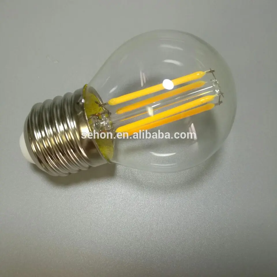 LED Globe Bulb G45 2W E26 Dimmable LED Filament Bulb