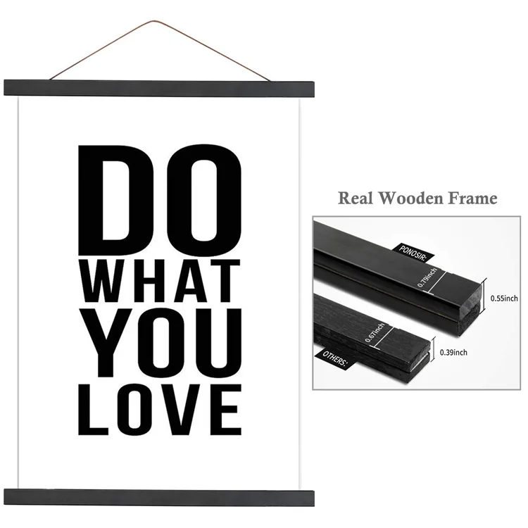 2019 Newest Handmade Minimalist Art Hanging Magnetic Poster Hanger Frame for Posters and Prints