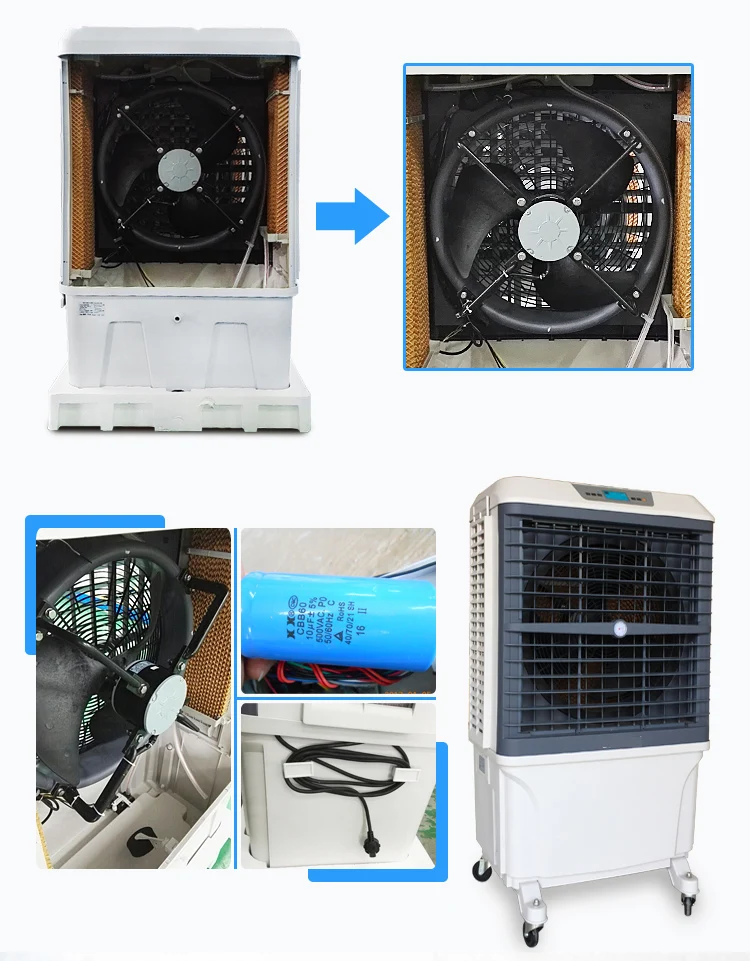 Portable Evaporative  air cooler with Big water tank JH801