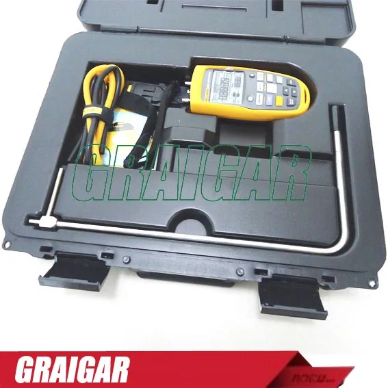 Fluke 922 Air Flow Meter Micromanometer HVAC Pressure, Air Flow Speed Differential Pressure