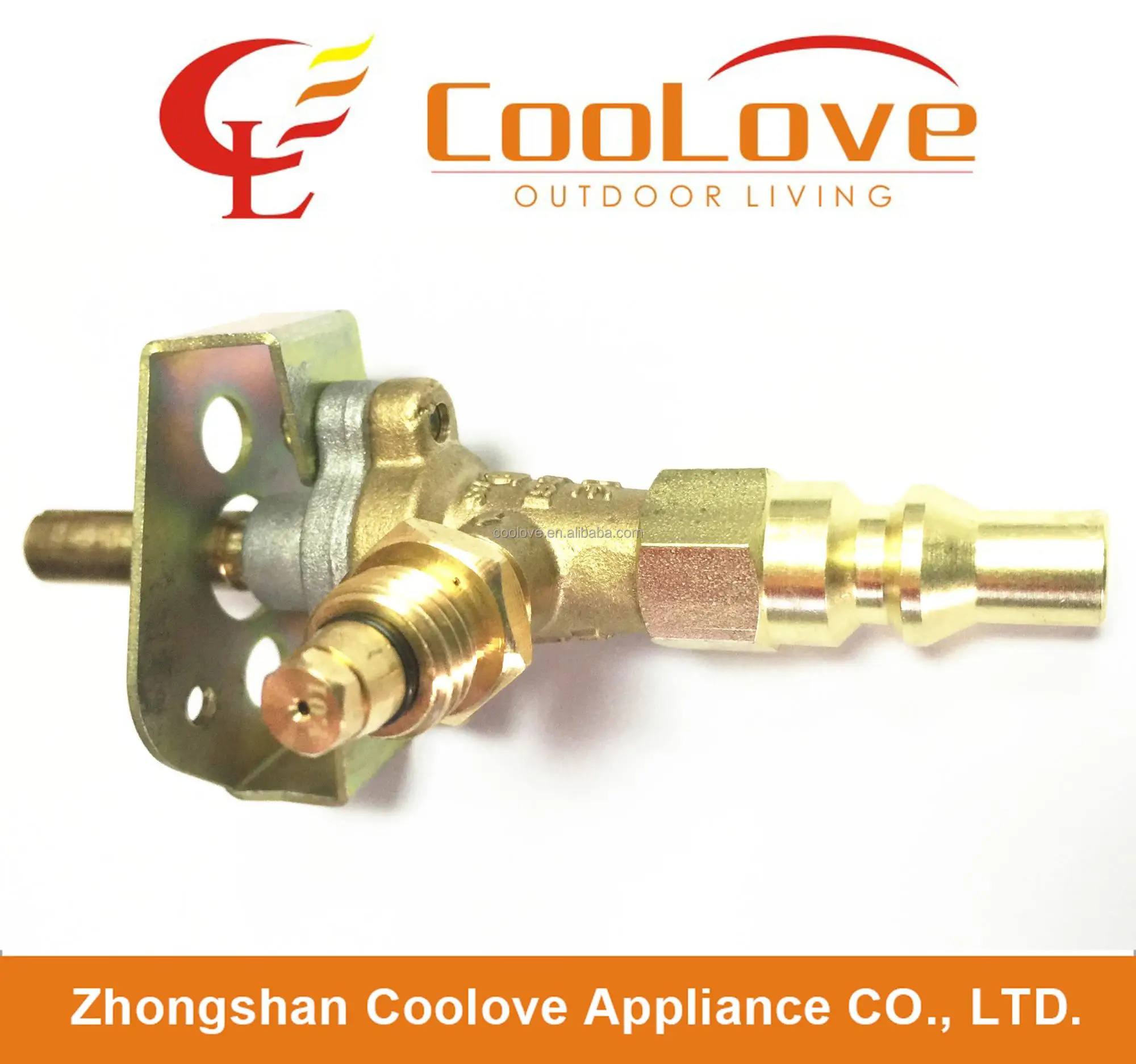 Low pressure brass gas valve