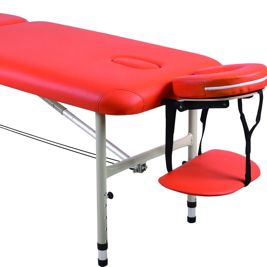Massage Table Top Sellers Adjustable portable 2 Section Aluminum Salon Beauty Bed