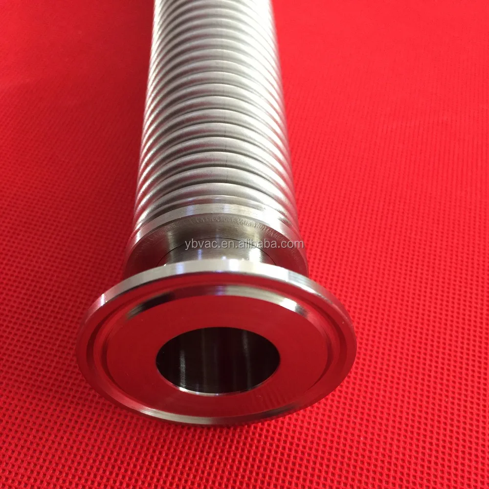 metal flexible hose with sanitary ferrule for medical use