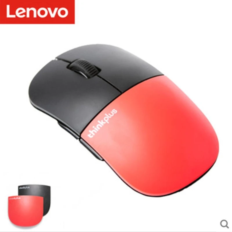 Новейшая беспроводная мышь lenovo ThinkPad thinkplus E3 бесшумная 2 4 ГГц с возможностью изменения корпуса красная черная компьютерная для